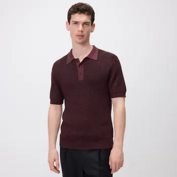 Pánské tričko Reserved - Polo tričko ze strukturálního úpletu - vícebarevná - 736FW-MLC - 736FW-MLC-XL