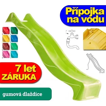 skluzavka Skluzavka Monkey´s Home s přípojkou na vodu světle zelená 2,28 m