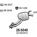 Střední díl výfuku ASSO 28.6040