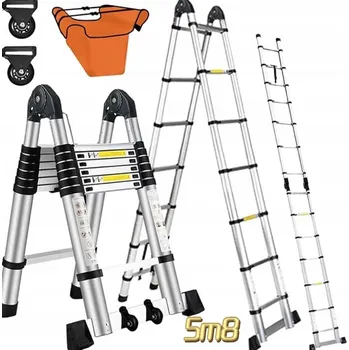Žebřík Hliníkový Žebřík Hooha 14 až 150 kg