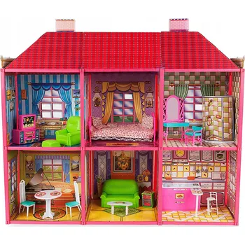 Domeček pro panenky LEAN Toys 479, výška 48,5 cm