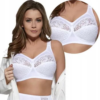 Podprsenka Měkká podprsenka Viki 579 Krystyna bílá 80G pohodlná a odolná