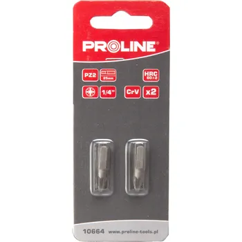 Bit Bit 1/4" PZ3, délka 25 mm, 2 ks PROLINE