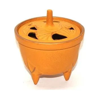 Aroma lampa KADIDELNICE - Iwachu - litinová s pokličkou/ žlutá