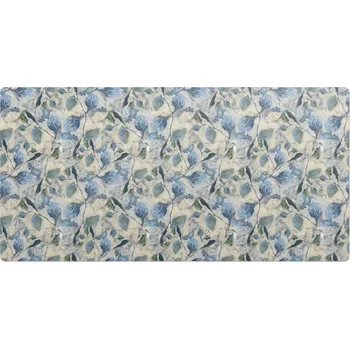 Obraz Vinylová prostiskluzová podložka na herní stůl Akvarelové listy 90x45 cm