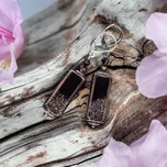 Lampglas Náušnice Black Widow s unikátním zdobením v perlách Lampglas Materiál zapínání náušnic: rhodiované stříbro Ag 925/1000