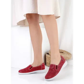 Dámské mokasíny KOKA Shoes fashion Červené mokasíny 22501-7R Velikost: 40