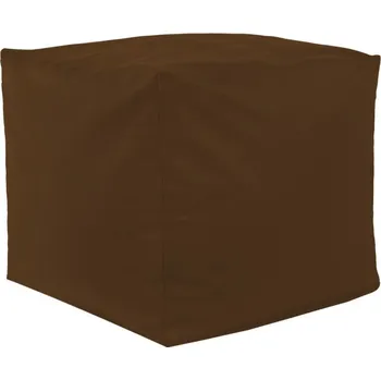 Taburet Taburetka hnědá ekokůže