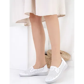 Dámské mokasíny KOKA Shoes fashion Bílé mokasíny 22501-2WH Velikost: 40