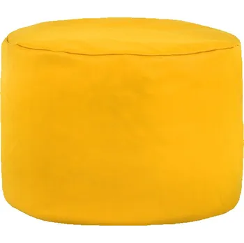 Taburet Taburetka Cilindro světležlutá ekokůže