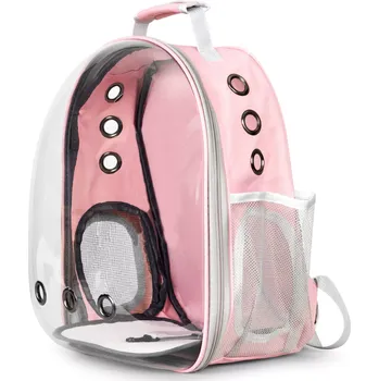 přepravka pro zvíře Batohový přepravní box pro kočky a malé psy s průhlednou přední stěnou
