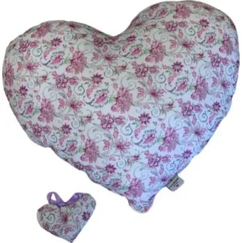 Dekorativní polštářek RV studio Louny s.r.o. Polštářek Srdce se srdíčkem s heřmánkem Motiv: Motiv 1