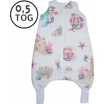 Zavinovačka LETNÍ Spací pytel s nohavicemi 56-68 XS 0,5 TOG BAVLNA 100% PRODUKT POLSKÝ