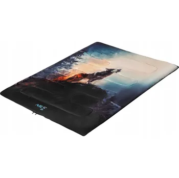 Spacák Kempingový spacák pro dvě osoby deka pod stan s obalem Nils 200x140cm