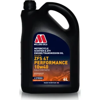 Auto-moto Plně syntetický motorový olej Millers Oils - ZFS 4T Performance 10w40 4l