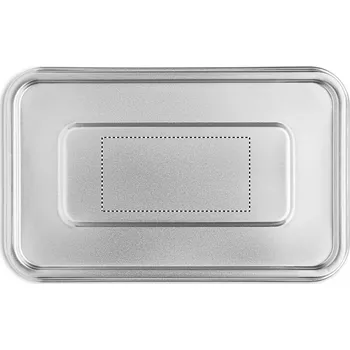 Svačinový box Nerezová krabička na oběd Tamponový tisk (max. 2 barvy, 40x80mm) 2 barvy 90 LID PAD