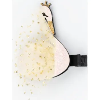 Sponka klip do vlasů labuť Busy Lizzie - Swan white