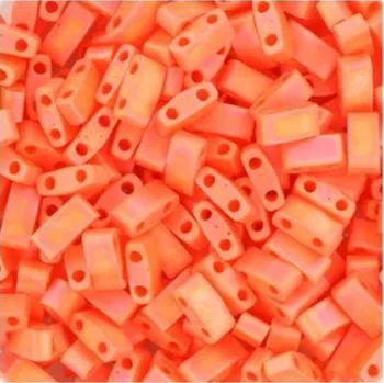 Korálek Miyuki Half Tila 5/2,4mm opaque matte ab orange (HTL-406FR)