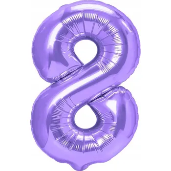Balónek Fóliový balónek Číslice 8 OSM Narozeniny FIALOVÝ na Helium Dekorace na oslavu 100 cm