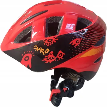 Cyklistická přilba Helma SPOKEY Cherub Červená pro Děti (velikost M 44-48 cm) na kolo, koloběžku