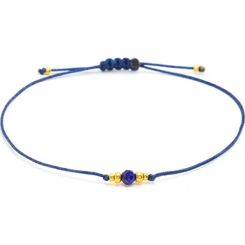 Náramek Sadré Provázkový náramek lapis lazuli na tmavě modré šňůrce