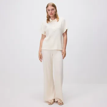 Dámské oblečení Reserved - Polotričko s lyocell směsí - tělová - VP653-02X - VP653-02X-XS