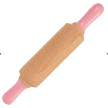 Váleček na těsto ChildGen Dřevěný váleček na modelínu Barva: Růžová