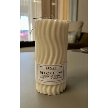Svíčka Vonná svíčka LENYS CANDLES - Meduňka 12 cm