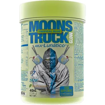 Anabolizér Zoomad Labs MoonsTruck II Glow 494 g Příchuť: Tropical Blue