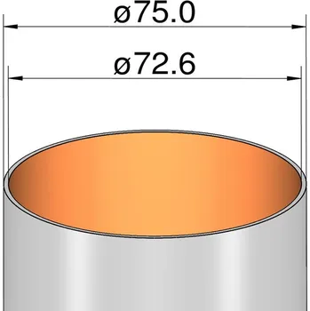autíčko Klima papírová trubka 75x500mm - KL-207550000