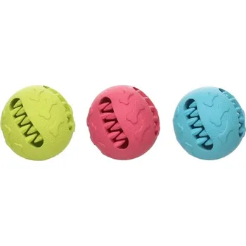 Hračka pro psa Hračka FLAMINGO guma - Tanno míč na pamlsky 7,6cm (MIX BAREV)