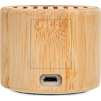 Bluetooth reproduktor Bambus. bezdrátový reproduktor LASEROVÉ GRAVÍROVÁNÍ (MAX. 1 BARVA, 30X25MM) 1 barva 5 SIDE 4