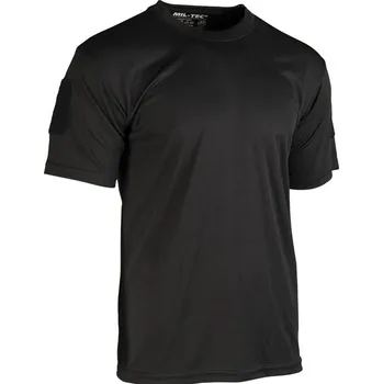 Pánské tričko Miltec MIL-TEC taktické funkční triko QUICK DRY, krátký rukáv - Černá - S