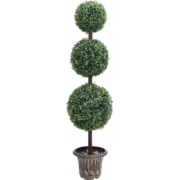 umělá květina Umělý buxus v květináči, koule, 118 cm VidaXL