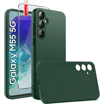 Pouzdro na mobilní telefon Zadní Kryt KrainaGSM pro Samsung Galaxy M55 zelený