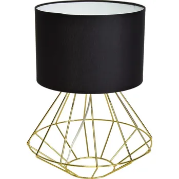 Stojací lampa Stolní lampa Lupo, 1x černé textilní stínítko, g