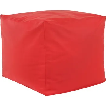 Taburet Taburetka Červená ekokůže