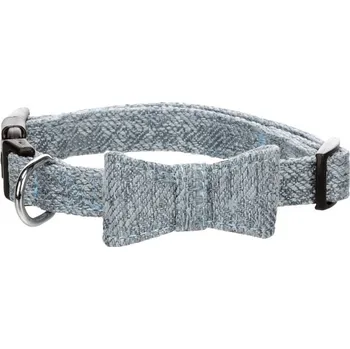 Obojek pro psa Obojek FLAMINGO Nelson s mašlí modrý (XS) 1,5x25-40cm