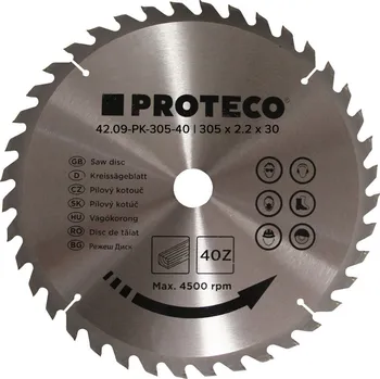 Pilový kotouč PROTECO kotouč pilový SK 305 x 3.2 x 30 | 40 zubů