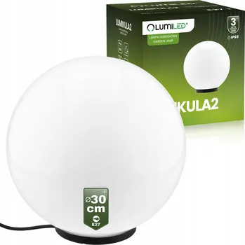 Venkovní osvětlení Zahradní lampa Lumiled koule bílá 30 cm E27 IP65