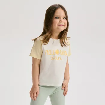 Dívčí tričko Reserved - Tričko s potiskem - světle žlutá - 403EC-10X - 403EC-10X-92