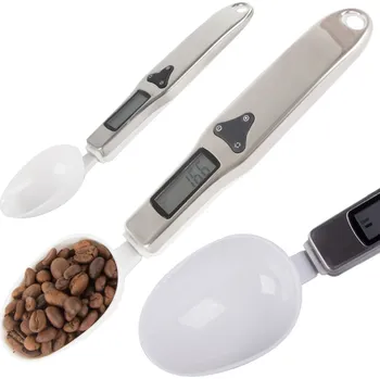 Household Kuchyňská naběračka s LCD displejem a stupnicí VAX / Bílá-nerez