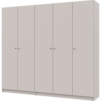Šatní skříň Skříň Promo se 5 dveřmi 225 cm Kašmír