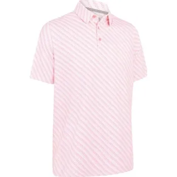 Callaway Twill Print pánské polo, strawberry pink pánské, S