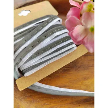 Paspulka / kédr šíře 8 mm šedá reflexní