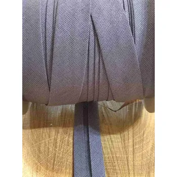 Krajka Šikmý proužek bavlněný šíře 20 mm zažehlený šedá tmavá