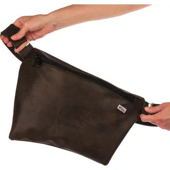 Ledvinka Tmavě hnědá maxi ledvinka Big Love | česká výroba