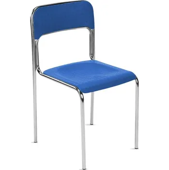Jídelní židle Jídelní židle CORTINA, podstavec chrom, plast barva modrá, balení 6 ks