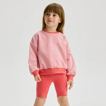 Dívčí kalhoty Reserved - Cyklistické kraťasy s vysokým podílem bavlny - svítivě růžová - 1804N-42X - 1804N-42X-86