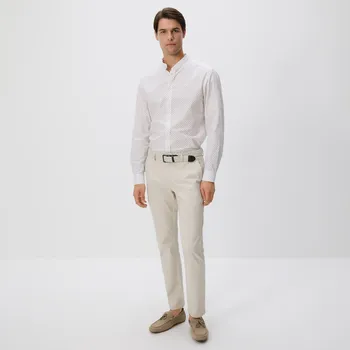 Reserved - Kalhoty chino slim s páskem - béžová - 626DT-08X - 626DT-08X-32